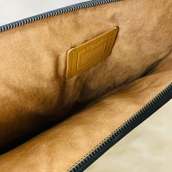 NWT Laptop Sleeve in Signature Canvas with Coach Varsity and Billfold wallet - Picture 8 of 16